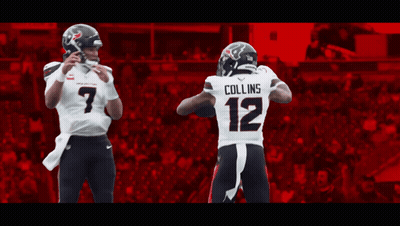 A Football Player Named Collins Is Running With The Ball GIF
