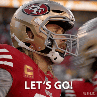 A Football Player Says Let 'S Go In A Netflix Ad GIF