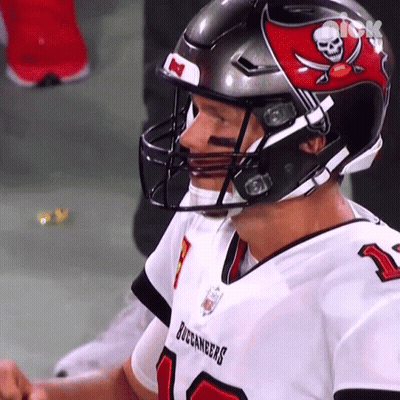 A Football Player Wearing A Buccaneers Jersey GIF