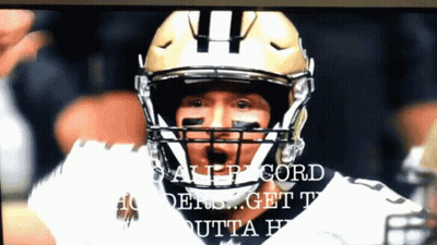 A Football Player Wearing A Helmet That Says " All P Cord " GIF
