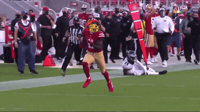 A Football Player Wearing A Helmet That Says ' Nfl ' On It GIF