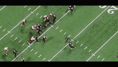 A Football Player Wearing A Jersey That Says ' U ' On It GIF