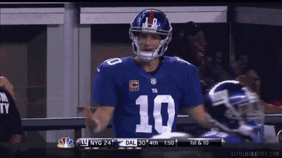 A Football Player Wearing A Jersey With The Number 10 GIF