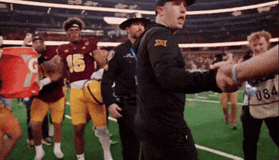 A Football Player Wearing A Jersey With The Number 15 On It GIF