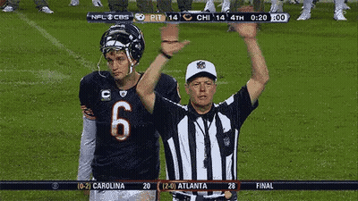 A Football Player Wearing A Jersey With The Number 6 On It GIF