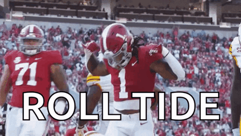 A Football Player Wearing A Red Jersey With The Number 1 On It GIF