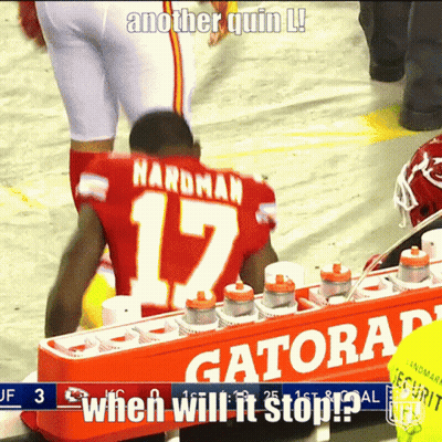 A Football Player Wearing A Red Jersey With The Number 17 GIF