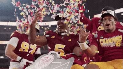 A Football Player Wearing A Shirt That Says Champions On It GIF