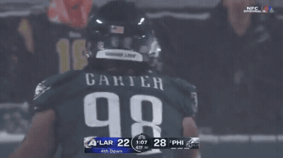 A Football Player With Carter On His Jersey GIF