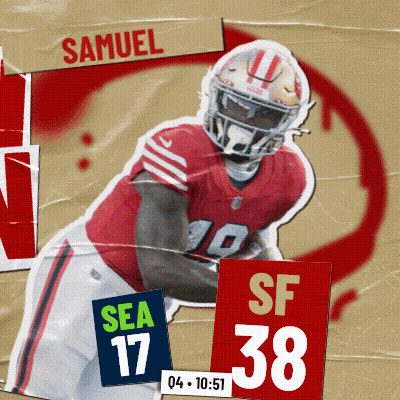 A Football Player With Samuel Written On His Shirt GIF