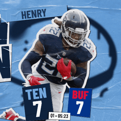 A Football Player With The Name Henry On The Back Of His Jersey GIF