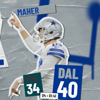 A Football Player With The Name Maher On The Back Of His Helmet GIF