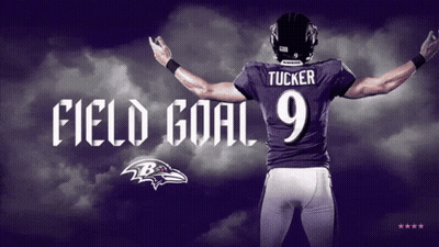 A Football Player With The Name Tucker On His Back GIF