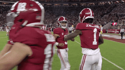 A Football Player With The Number 1 On The Back Of His Shirt GIF