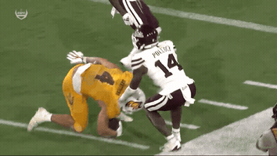 A Football Player With The Number 14 On Their Jersey GIF
