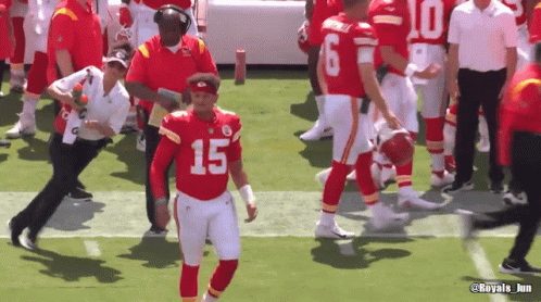 A Football Player With The Number 15 On The Back Of His Jersey GIF