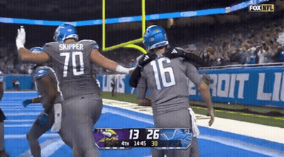 A Football Player With The Number 16 On The Back Of His Shirt GIF