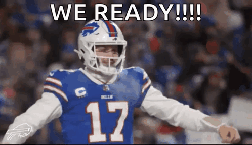 A Football Player With The Number 17 On His Jersey Is Celebrating GIF