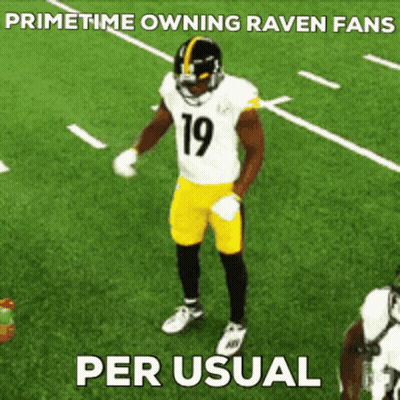 A Football Player With The Number 19 On His Jersey Is On A Field . GIF