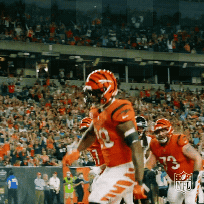A Football Player With The Number 19 On His Jersey Is Running GIF