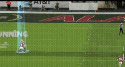 A Football Player With The Number 2 On The Back Of His Jersey Runs On The Field GIF