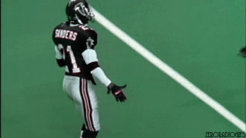 A Football Player With The Number 21 On His Back GIF