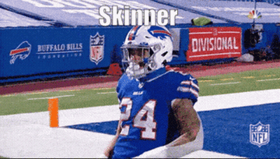 A Football Player With The Number 24 On His Jersey Stands On The Field GIF