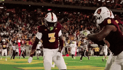 A Football Player With The Number 3 On His Shirt GIF
