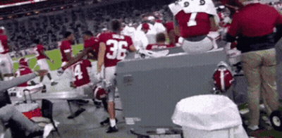 A Football Player With The Number 36 On Their Jersey GIF