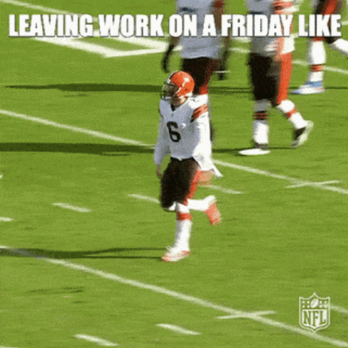 Football Player With Number 5 Running Field GIF