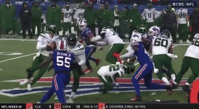 A Football Player With The Number 55 On His Jersey GIF