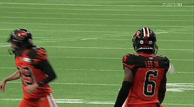 A Football Player With The Number 6 On His Back Is Running On The Field GIF