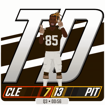 A Football Player With The Number 85 On His Shirt GIF