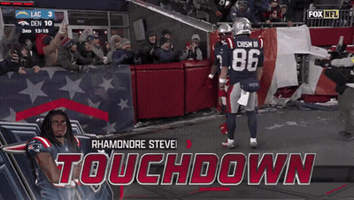 A Football Player With The Number 86 On His Jersey Walks On The Field GIF