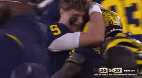 A Football Player With The Number 9 On The Back Of His Jersey GIF