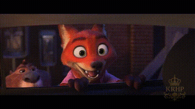 A Fox And A Sloth Are Sitting In A Car And Looking Out The Window . GIF