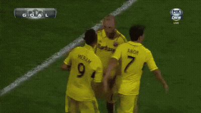 A Fox Crew Live Broadcast Of A Soccer Game With The Mls Logo GIF