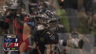 A Fox Nfl Football Game Is Being Played Between The Falcons And Cowboys GIF