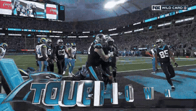 A Fox Wild Card Advertisement Shows A Football Game Being Played GIF