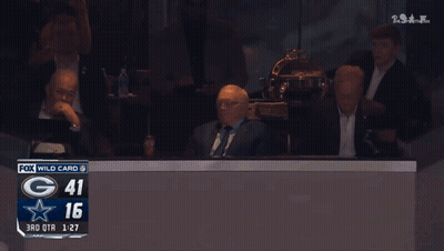 A Fox Wild Card Game Is Being Played Between The Green Bay Packers And The Cowboys GIF