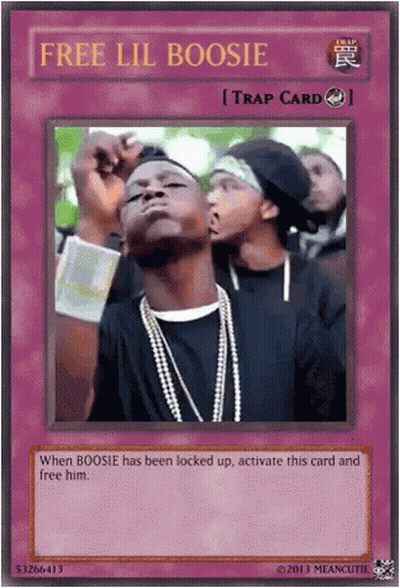 A Free Lil Boosie Trap Card With A Picture Of A Man On It GIF