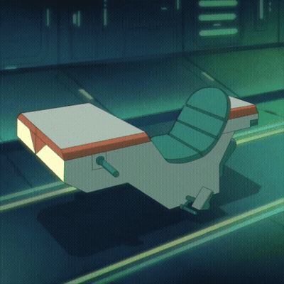 A Frog Wearing A Helmet With A Red Arrow On It GIF