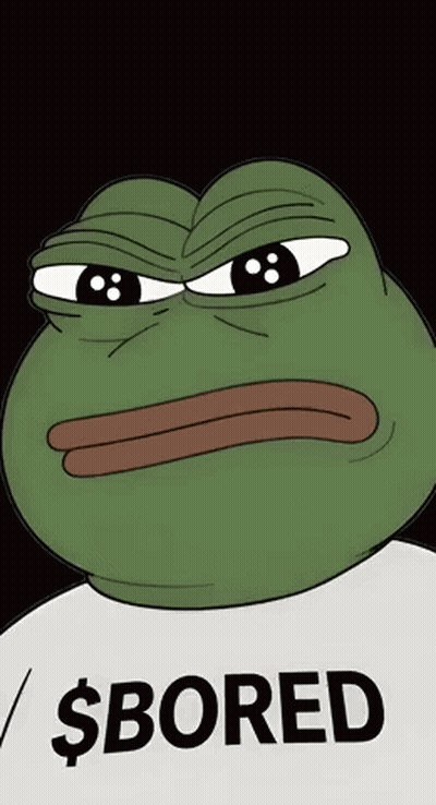A Frog Wearing A Shirt That Says $Bored GIF