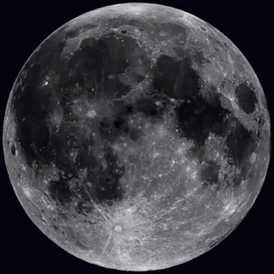 A Full Moon Against A Dark Sky With A Few Clouds GIF