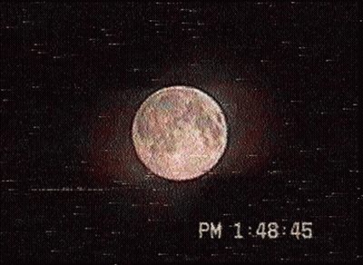 A Full Moon Is Visible In The Night Sky At Pm 1:48 45 GIF