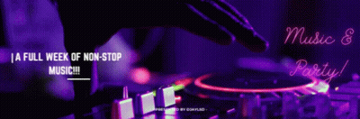 A Full Week Of Non Stop Music Is Advertised GIF
