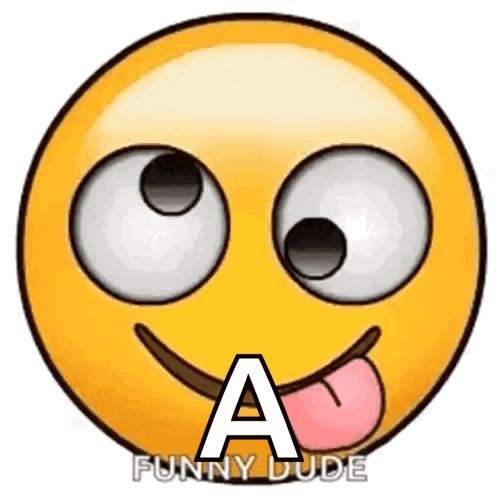 A Funny Dude Smiley Face With A Tongue Sticking Out GIF
