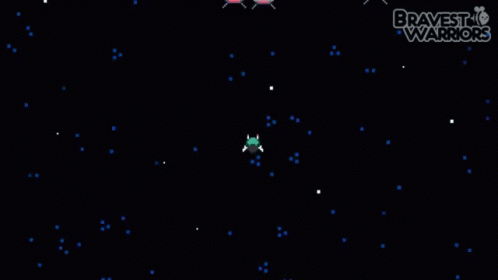 A Game Called Bravest Warriors Is Being Played In Space GIF