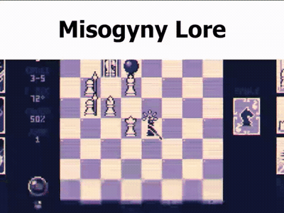 A Game Of Misogyny Lore Is Being Played On A Computer GIF