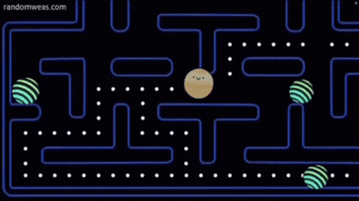 A Game Over Screen Is Displayed On A Computer Screen GIF